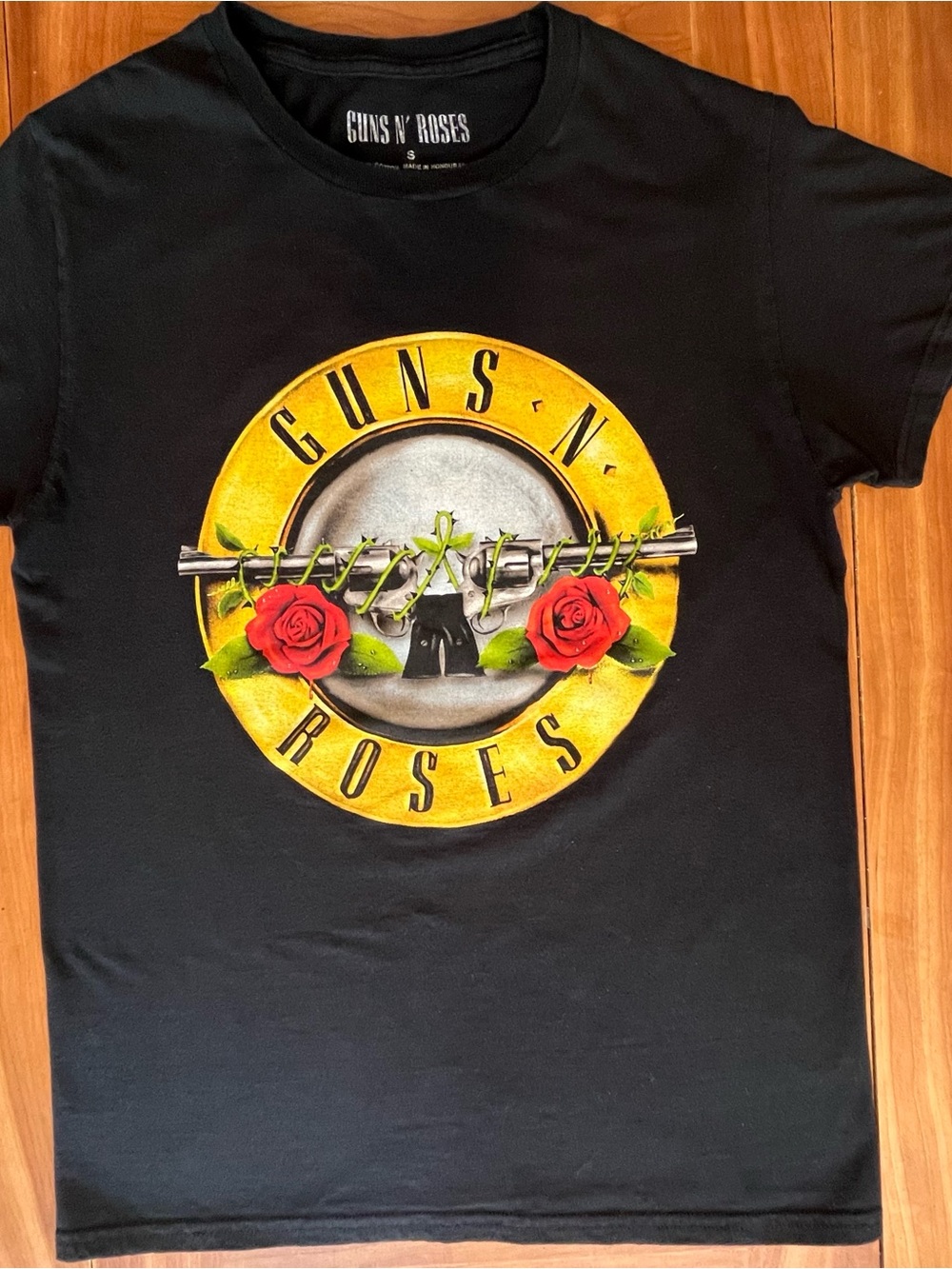Guns N' Roses Graphic T-Shirt Black Size Small GNR Classic Bullet Band Tee
